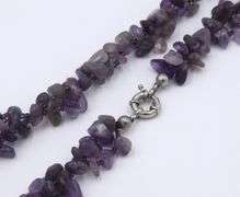 Amethyst necklace with matching bracelet