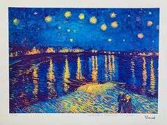 Highly Collectible Vincent Van Gogh, Starlight Over Rhone