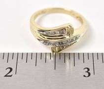 Elegant 10K Yellow Gold Diamond Ring