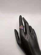 2.5g 10k YG Purple Gemstone Size 6