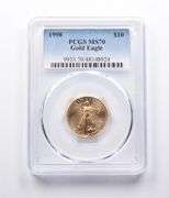 MS70 1998 $10 American Gold Eagle 1/4 Oz Gold PCGS
