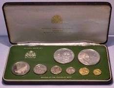 1976 National Coinage Of Guyana Proof Set