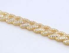 Sterling Silver Cubic Zirconia Curb Link Bracelet