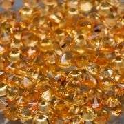 Awesome 3.70ct round cut yellow Sapphire set