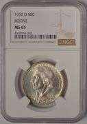 1937-D Boone Commemorative Half Dollar NGC MS65