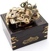 Brass Sextant with Compass
