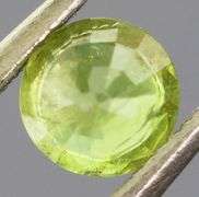 Yellow green .50ct Demantoid Garnet solitaire