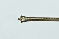 10K Yellow Gold Art Deco Filigree Diamond Ornate Bar Pin/Brooch