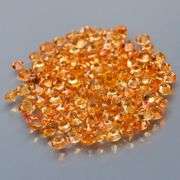 Fantastic 4.14ct diamond cut yellow Sapphire set