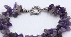 Amethyst necklace with matching bracelet