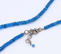 Blue stone beads necklace