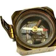 Vintage Kelvin & Hughes 1917 Brass Mining Compass
