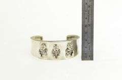 Sterling Silver Southwestern Kachina Doll Ornate Cuff Bracelet
