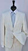 Stylish White Color Slim Fit Suit, By Galante