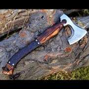 Handcrafted Viking Axe with Knife Set