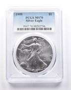 MS70 1999 American Silver Eagle PCGS