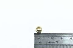 14K Yellow Gold Heart Love Symbol Round Slide CZ Charm/Pendant