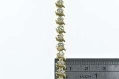 10K Yellow Gold 2.50 Ctw Classic Vintage Diamond Tennis Bracelet