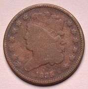 1835 Classic Head Half Cent, Corrosion.