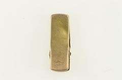 10K Yellow Gold J Cursive Letter Initial Monogram Bar Dress Clip