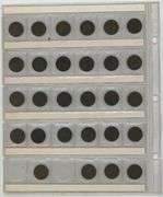 Collection of 28 different Indian Head Cents 1882 to 1909
