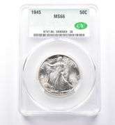 1945 Walking Liberty Half Dollar MS66 CAC