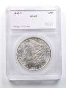 MS62 1890-O Morgan Silver Dollar SEGS