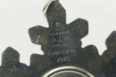 Sterling Silver 1973 Gorham Sterling Snow Flake Christmas Ornament