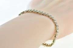 10K Yellow Gold 1.50 Ctw Diamond Vintage Classic Tennis Bracelet
