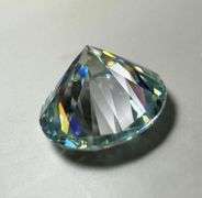 Huge 7 Ct Sparkling VVs1  Ice Blue Simulated Diamond Solitaire