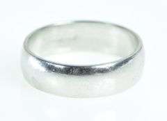 Platinum 6.0mm Classic Wedding Band Novell Ring