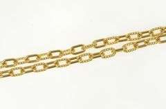 18K Yellow Gold David Yurman Madison Paperclip Chain Necklace