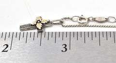 Cross Pendant Necklace in Sterling Silver