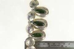 Sterling Silver Southwestern Stamped Abalone Donkey Necklace