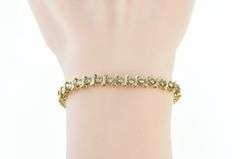 10K Yellow Gold 2.50 Ctw Classic Vintage Diamond Tennis Bracelet