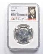 MS67 1964 Kennedy Half Dollar NGC
