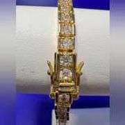 Dazzling 16.85 Ctw Lab Simulated Diamond Tennis Bracelet SA41R