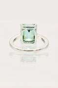 Dazzling 4.5 Ct Paraiba Aqua Blue Fire Moissanite Ring