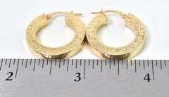 Wonderful 14K Yellow Gold Hoop Earrings