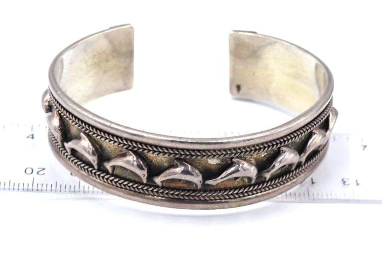 Lot of 3 Vintage 925 sterling silver cuff bangles