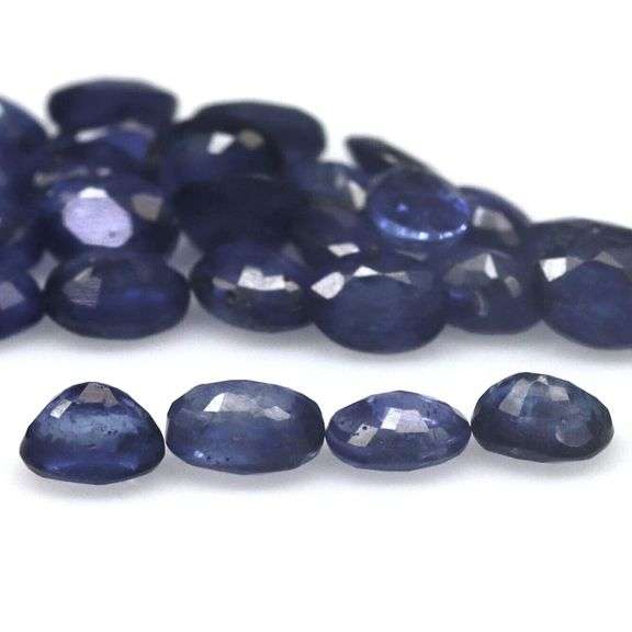 Heated! 7.20ct royal blue Sapphire set from Madagascar
