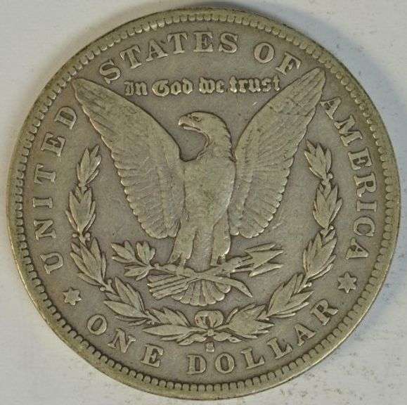 Strong VF+ 1896-S Morgan Silver Dollar. Scarce key date