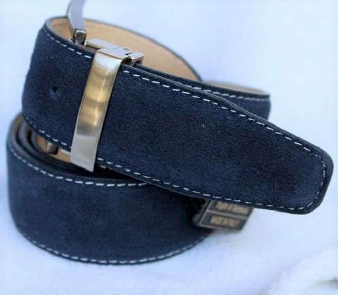 Classy Fine Quality Suede Belt, Made In Italy