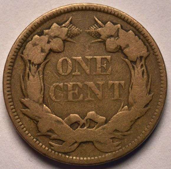 1857 Flying Eagle Cent, Circulated.