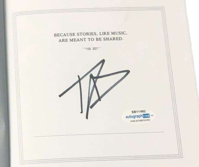 Dave Grohl Autographed The Storyteller Hardcover 1st Edition Book ACOA