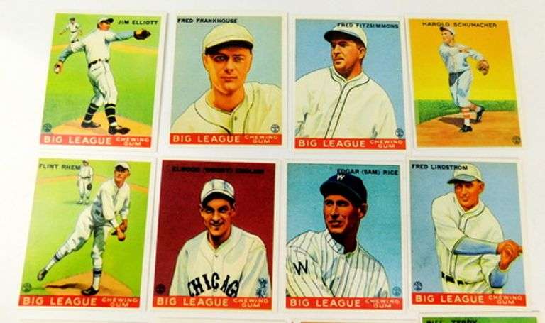 16 Goudey Gum 1933 Reprints Baseball Cards