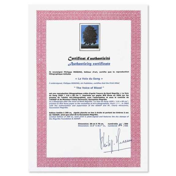 La Voix du Sang by Rene Magritte