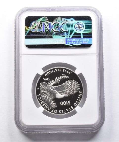 PF70 2021-W $100 American Platinum Eagle 2022 DC Mint HQ Reopening NGC