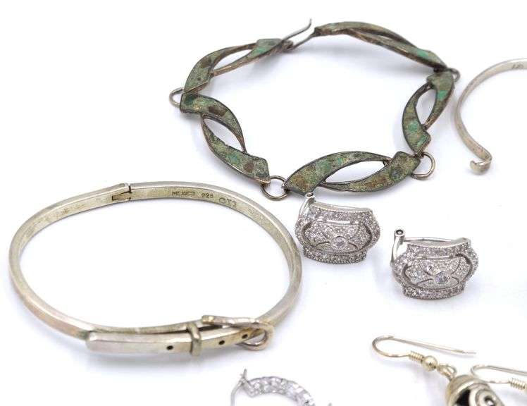 Group lot of Vintage 925 sterling silver Mixed jewelry