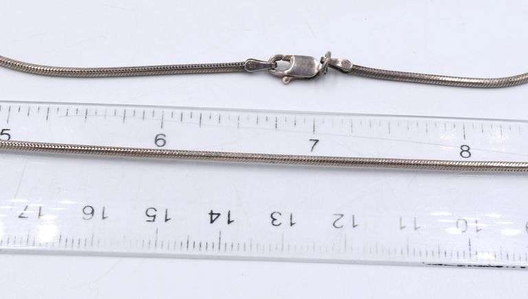 Group lot of vintage 925 sterling silver necklaces